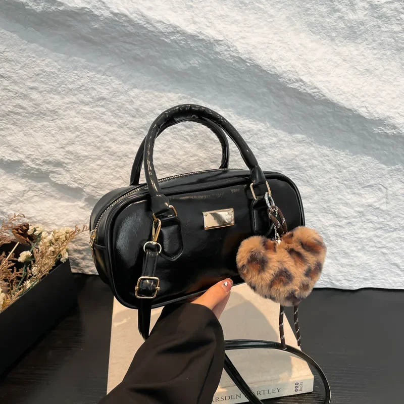 Portable Bowling Bag Frosted Large Capacity Commuter Shoulder Bag