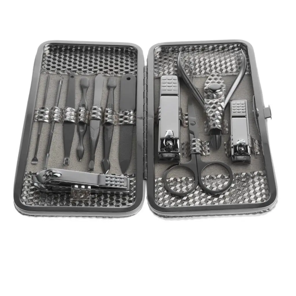 Multi Functional Stainless Steel Nail Clippers Kit Fingernail Cut Set Manicure Pedicure Tools for Nail Care