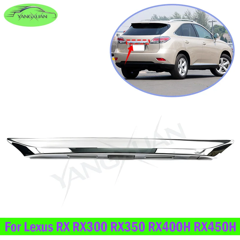 Rear Trunk Decoration Strip Trim For Lexus RX RX300 RX350 RX400H RX450H  2012-2015 Chrome Tailgate Trim Trunk Tail Cover