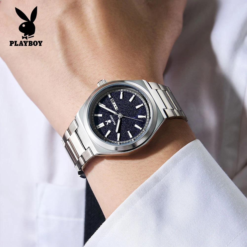 PLAYBOY 3110 Original Quartz Movement Watch Round Dial Design