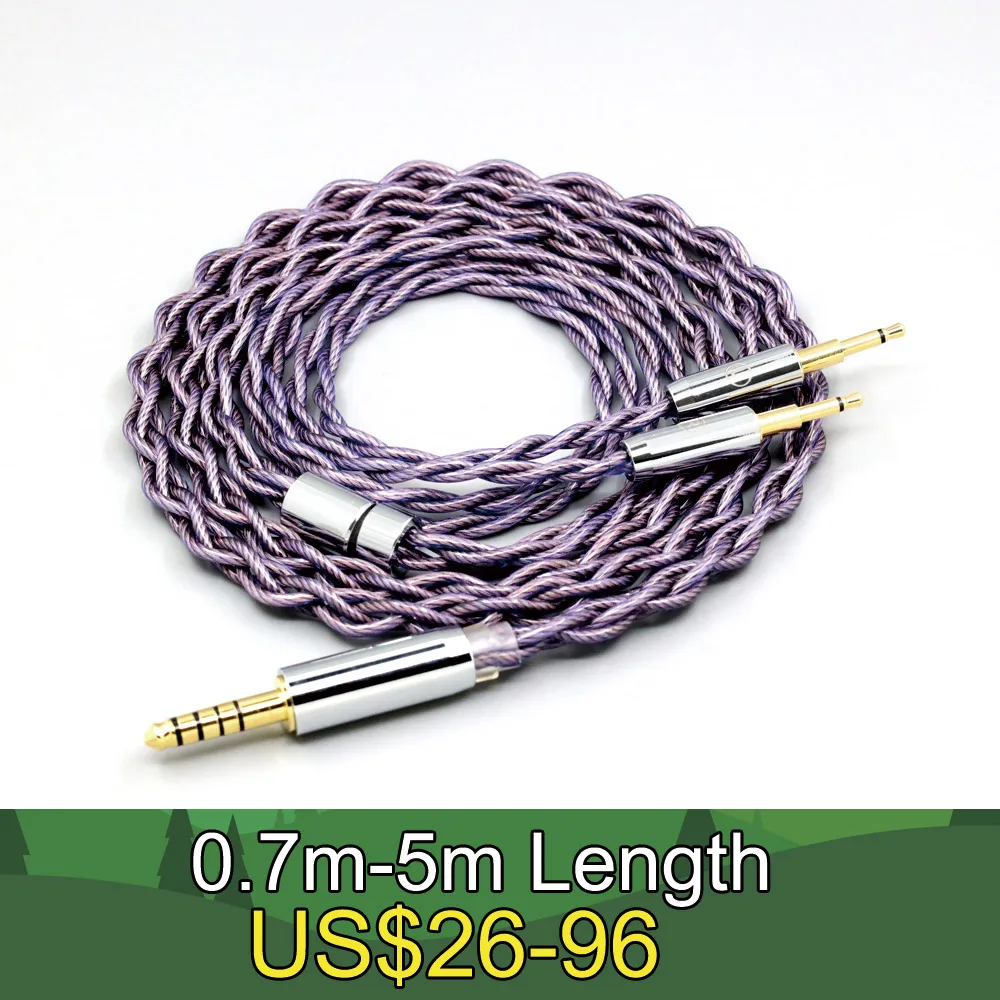 

Type2 1.8mm 140 cores litz 7N OCC Headphone Earphone Cable For Hifiman HE560 HE-350 HE1000 XiaoMi Headphone dual 2.5mm LN007859