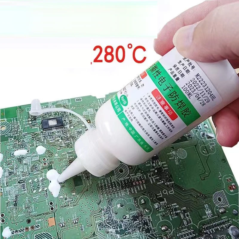 Imagem -03 - Soldering Paste Repair Tool Solder Mask Glue Pcb Bga Circuit Board Isolante Protect Peelable Natural Cura 20g