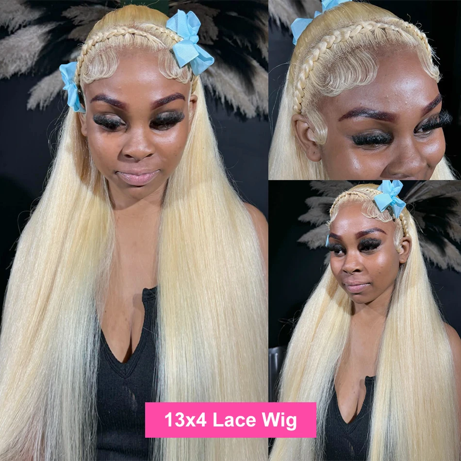 613 30 36 Inch 13x6 HD Lace Frontal Wig Honey Blonde Bone Straight Human Hair Wigs Brazilian Color 13x4 Lace Front Wig For Women