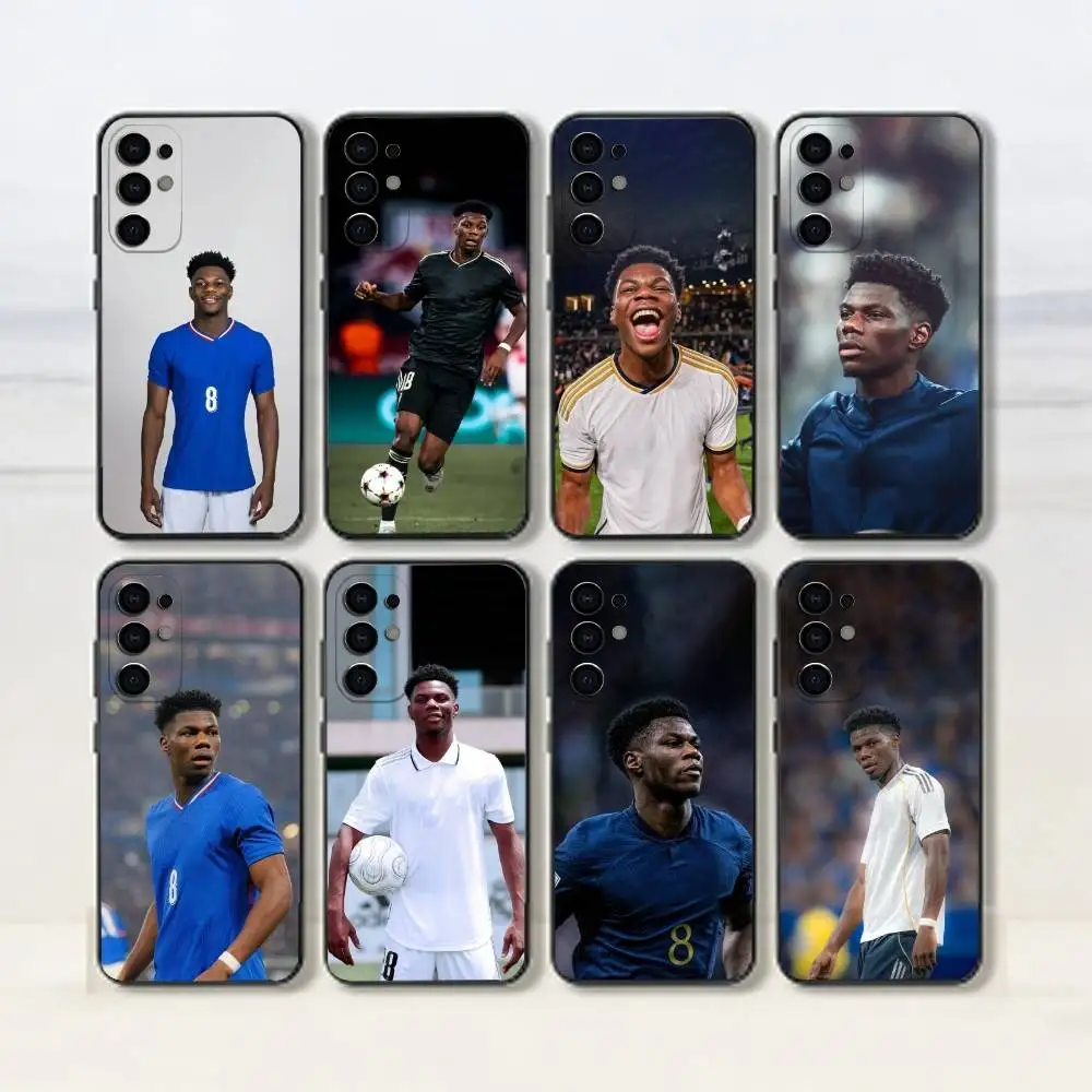 A-Aurelien T-Tchouameni-Football-Sport Phone Case For Samsung S25,S24,S21,S22,S23,S30,Ultra,S20,Plus,Fe,Soft Silicone Black Co