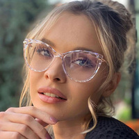 New Sexy Cat Eye Glasses Women Anti Blue Light Transparent Eyewear Brand Designer Vintage Clear Eyeglasses Optical Frame Oculos