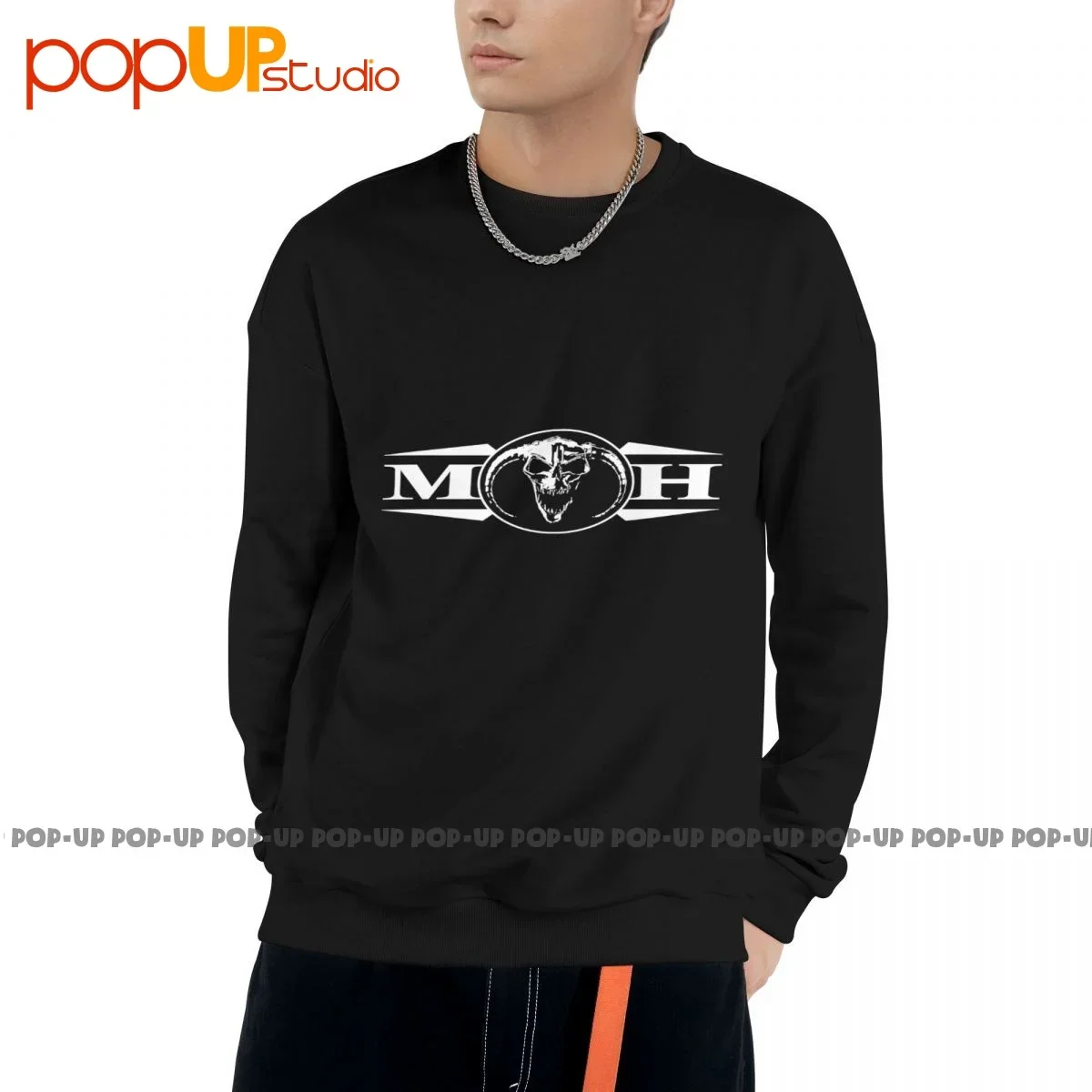 Masters Of Hardcore Logo - M.O.H Skull Sweatshirt Pullover Shirts Cute Retro Fashion High Quality