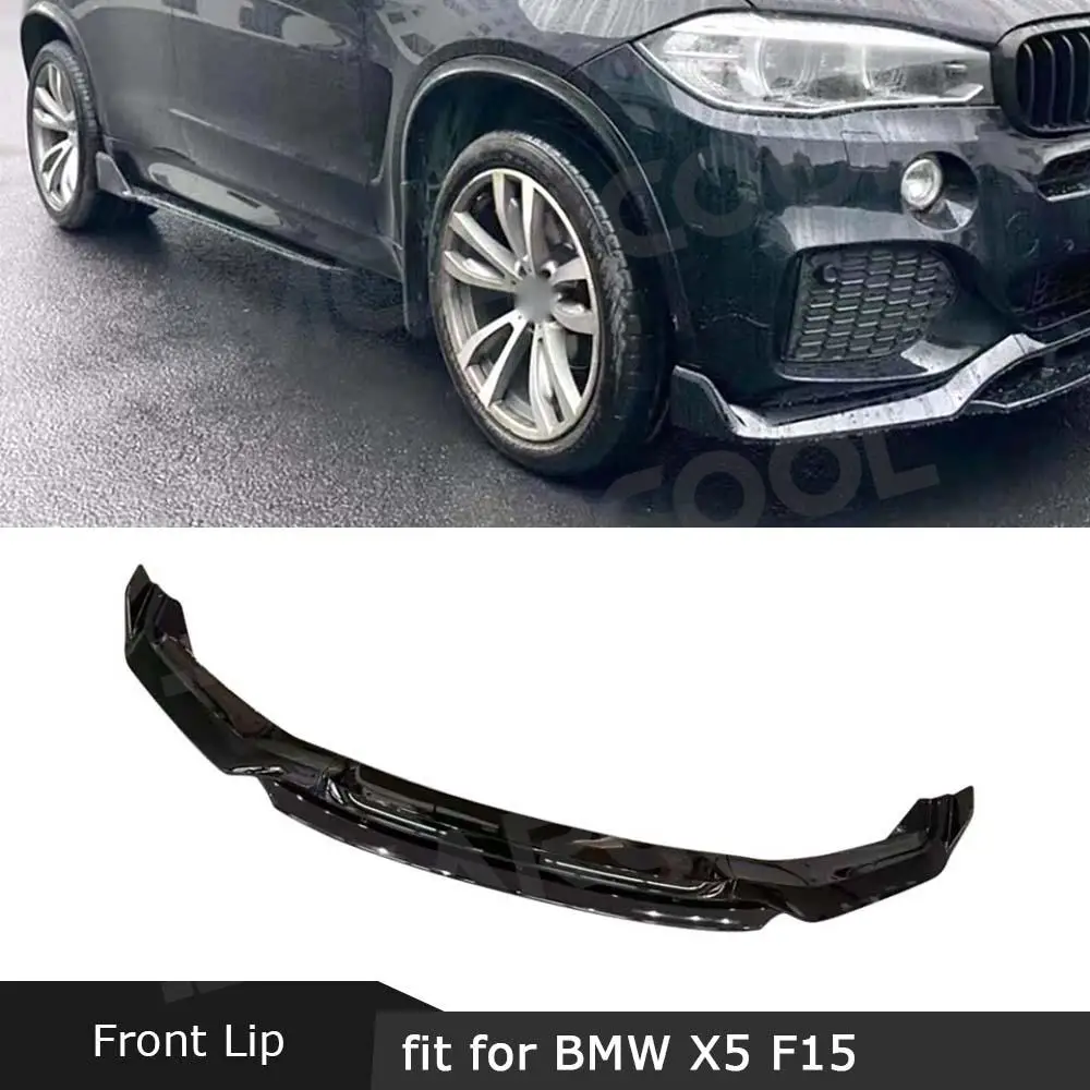 

Car Front Chin Spoiler Bumper Lip Splitter for BMW X5 F15 M Sport 2015 2016 2017 2018 Carbon Fiber BodyKit Decoration Styling