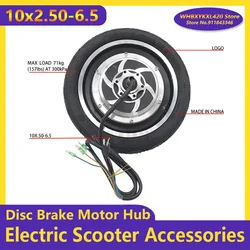 10x2.50-6.5 CHAOYANG Tubeless Tire Motor 36V 48V 350W 500W For 10 Inch Electric Scooter Brushless Hub Parts