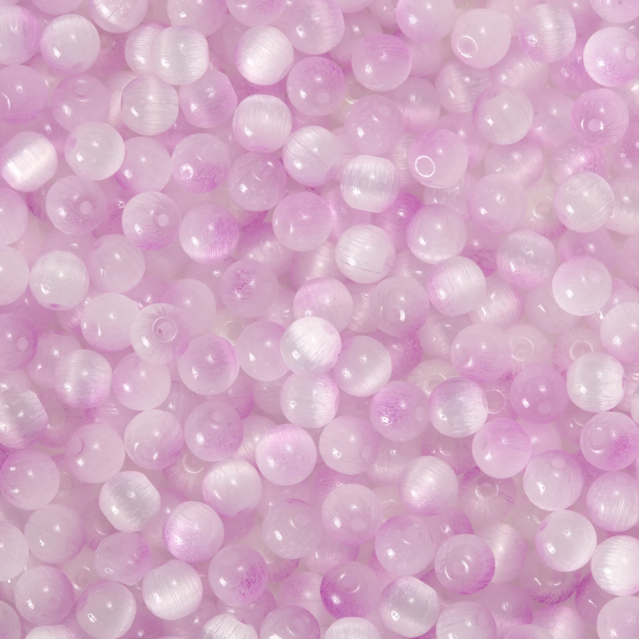 450/1500Pcs/Lot 4/6mm Violet Cat Eye Round Beads for Handmade Making Jewelry Diy Bracelet Necklace Accessories Bulk Wholesale