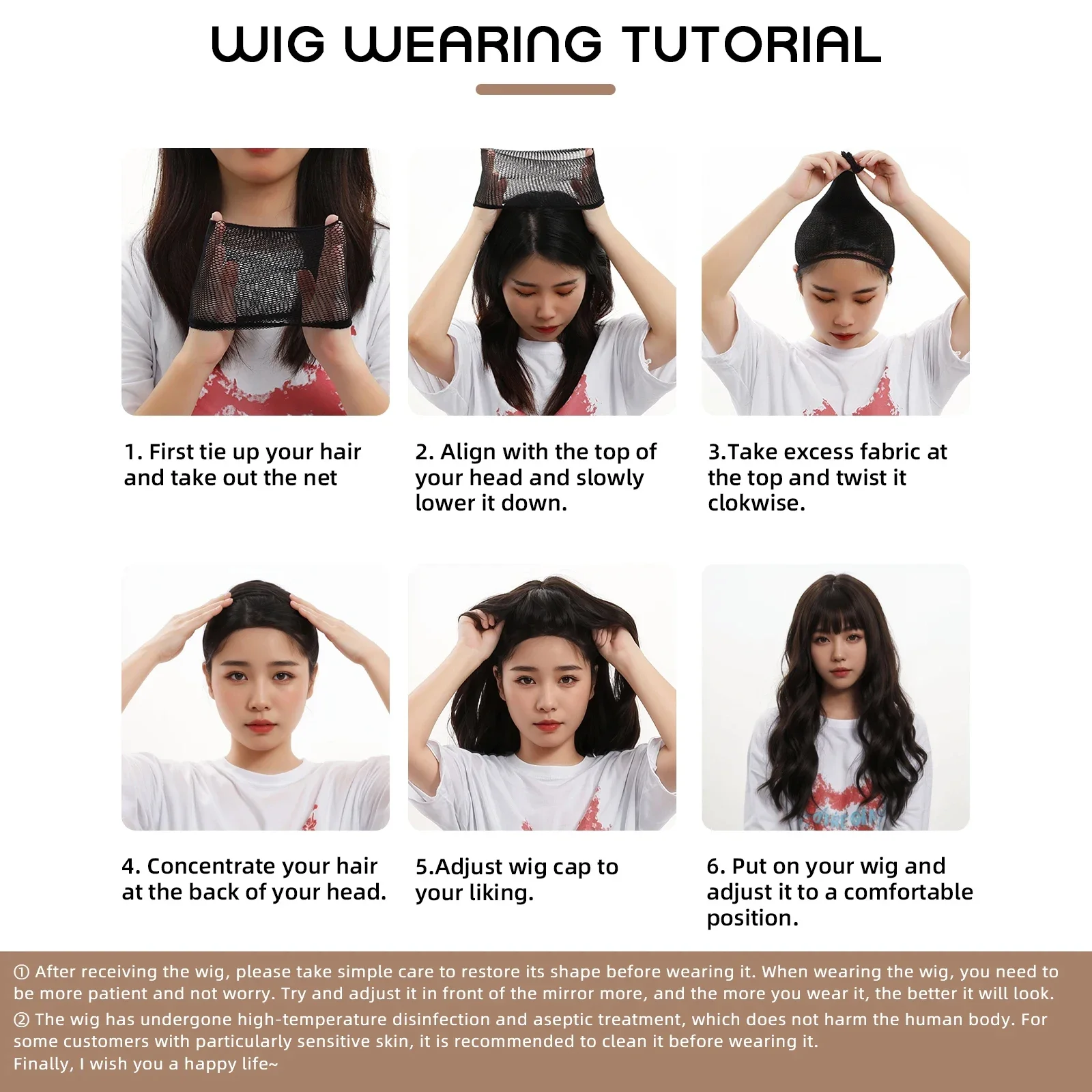 30 بوصة الاصطناعية المياه مجعد موجة لا الانفجارات شعر مستعار بني الطبقات الألياف مقاومة للحرارة شعر طبيعي ناعم حفلة للنساء