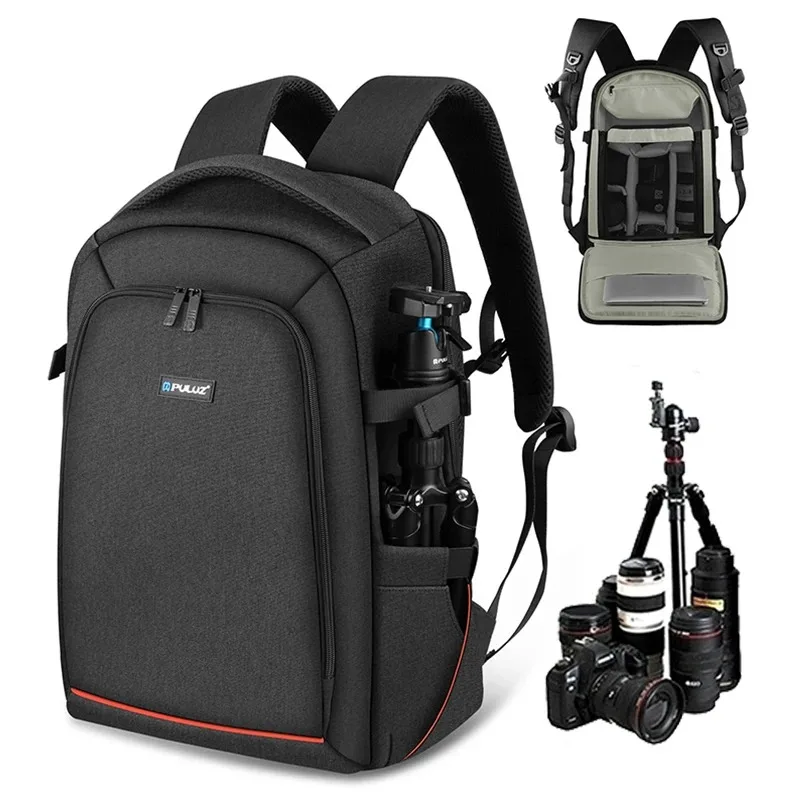 Mochila para câmera ao ar livre, portátil, à prova d'água, fotografia, adequada para sony, canon, nikon, lente, articulação universal, drone