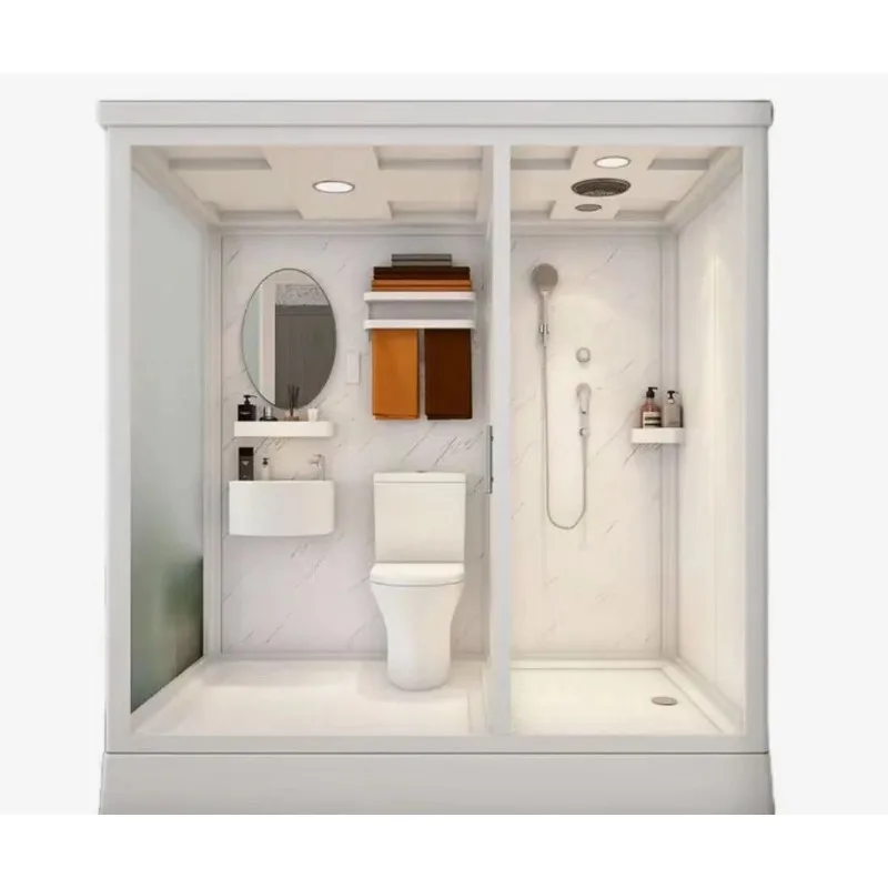 Integrated shower room, integrated bathroom, household shower room, dry and wet separation partition, integrated bathroom SMC ba