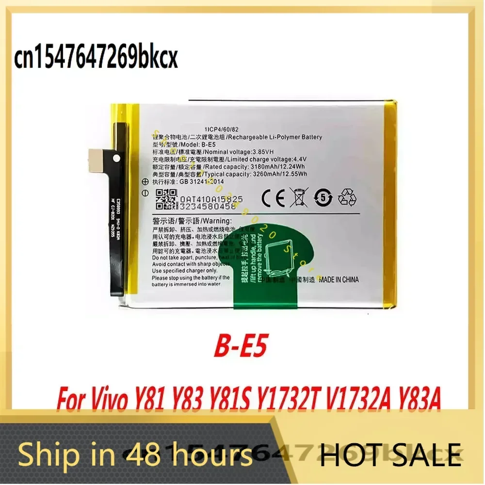 NEW B-K3 B-G7 B-H3 B-E5 B-H9 Battery For Vivo Y3s Y11 Y12 Y15 Y17 Y19 Y5S V5S Y85 V7 V9 Z1 S1 Z5 Y81 Y83 V17 Neo Plus V15 Pro
