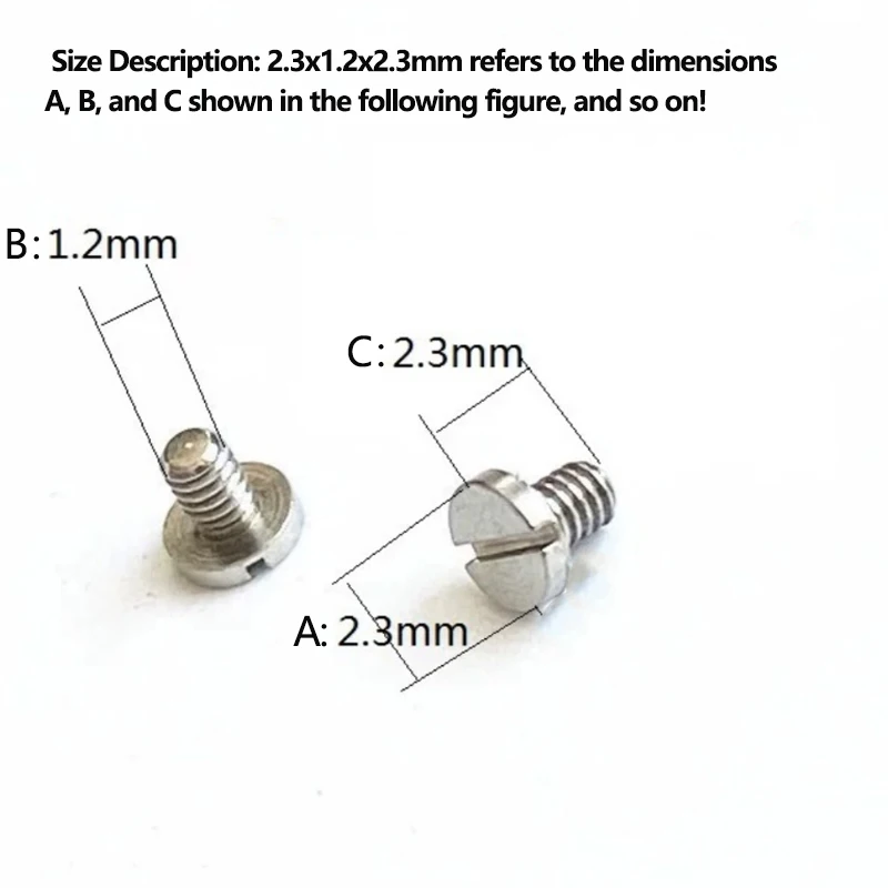 ملحقات برغي الساعة مناسبة لمسامير الغطاء الخلفي لساعة Audemars Piguet AP، ومسامير الساعة ذات الغطاء السفلي، وأجزاء الإصلاح