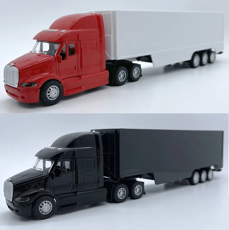 New 1:48 scale American Truck American trailer Alloy Car Head Cargo Car Children\'s Toys Birthday gift