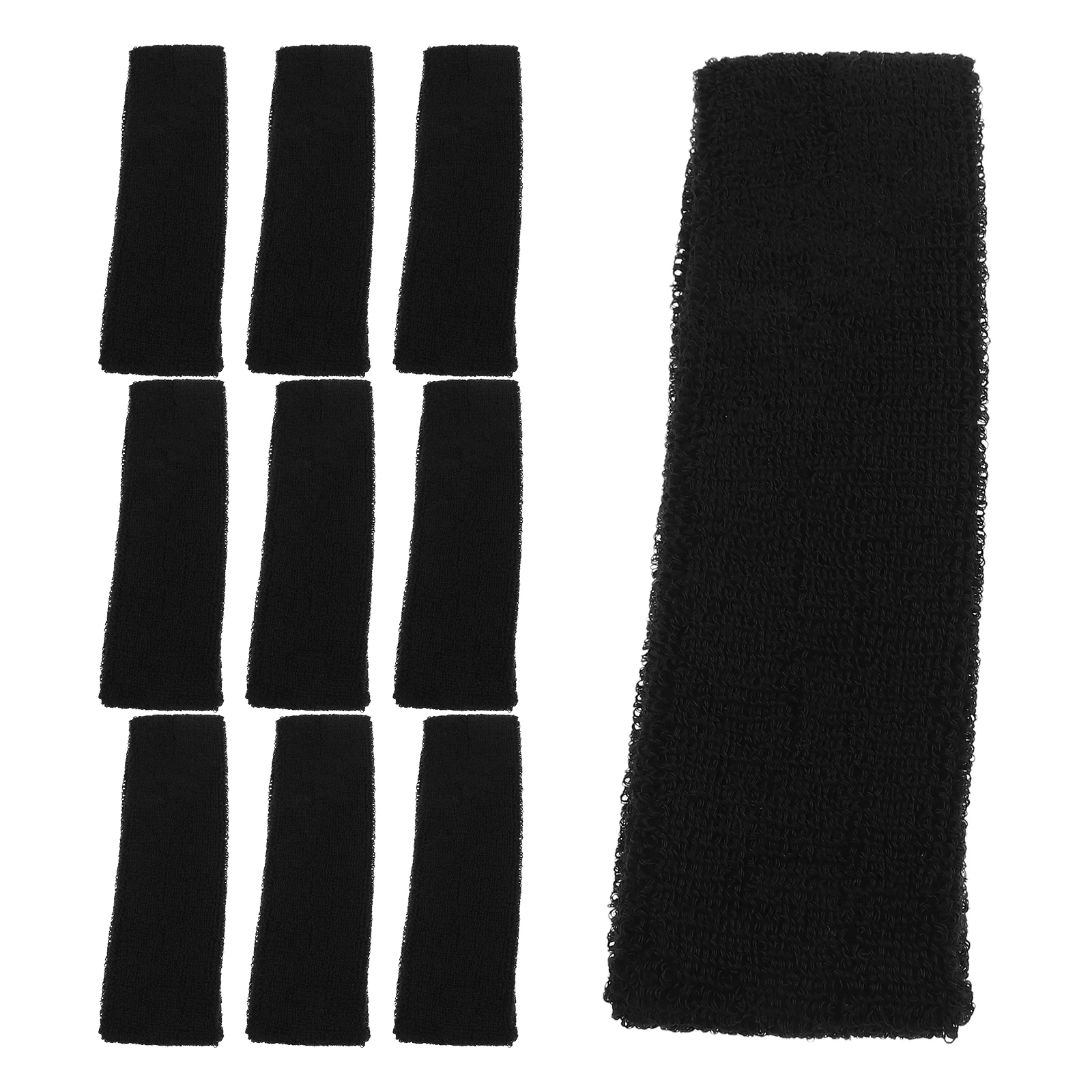 

10pcs Sports Headbands For Women Men: Breathable Sweat Absorbing Fitness Headwear Stretchy Nonslip Yoga Running Gym Workout Hair