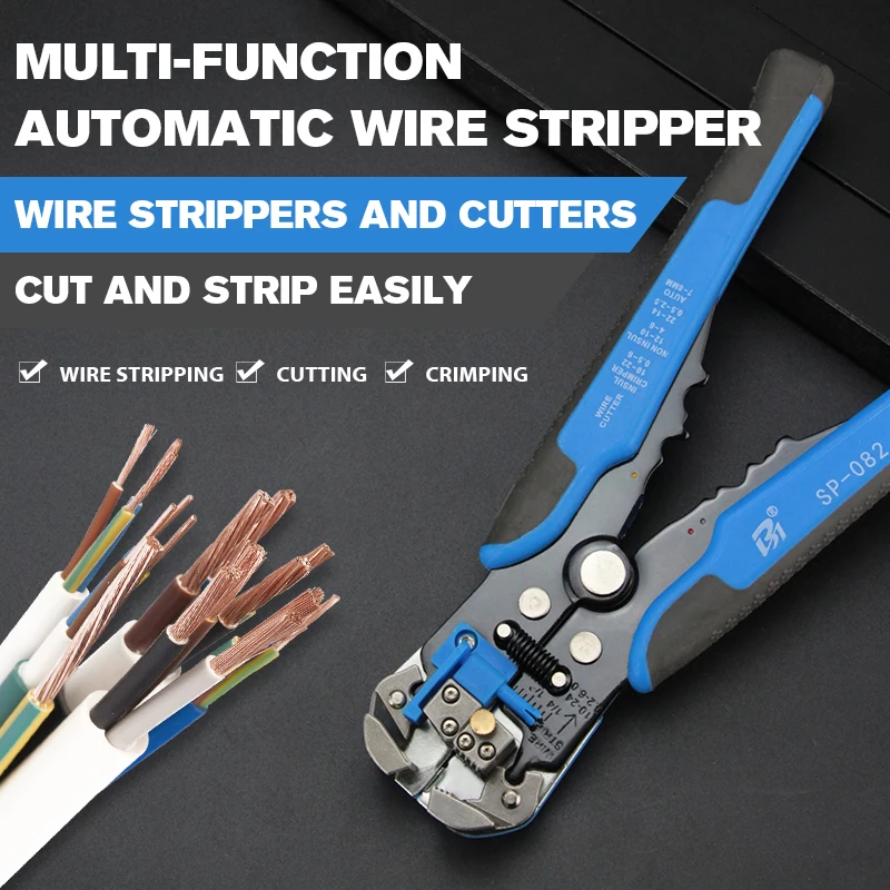 Wholesale Multifunctional Cable Cutter Crimper Stripping Tools Crimping Pliers Terminal Wire Plier