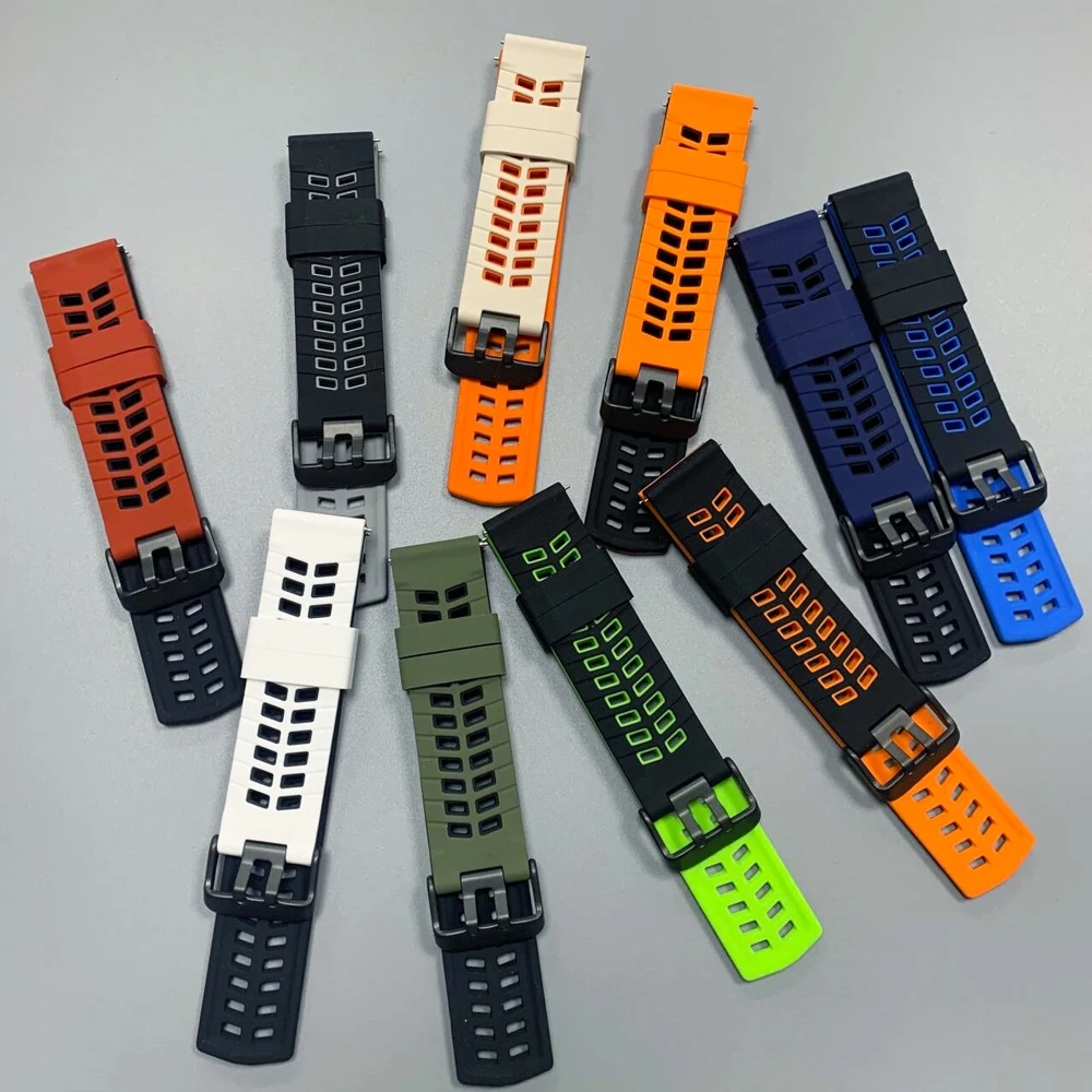 22mm Watchband For Garmin Venu 4 45mm Silicone Sport Strap For Garmin Forerunner 265 255 Music 570 Vivoactive4 Venu 3 2 Bracelet
