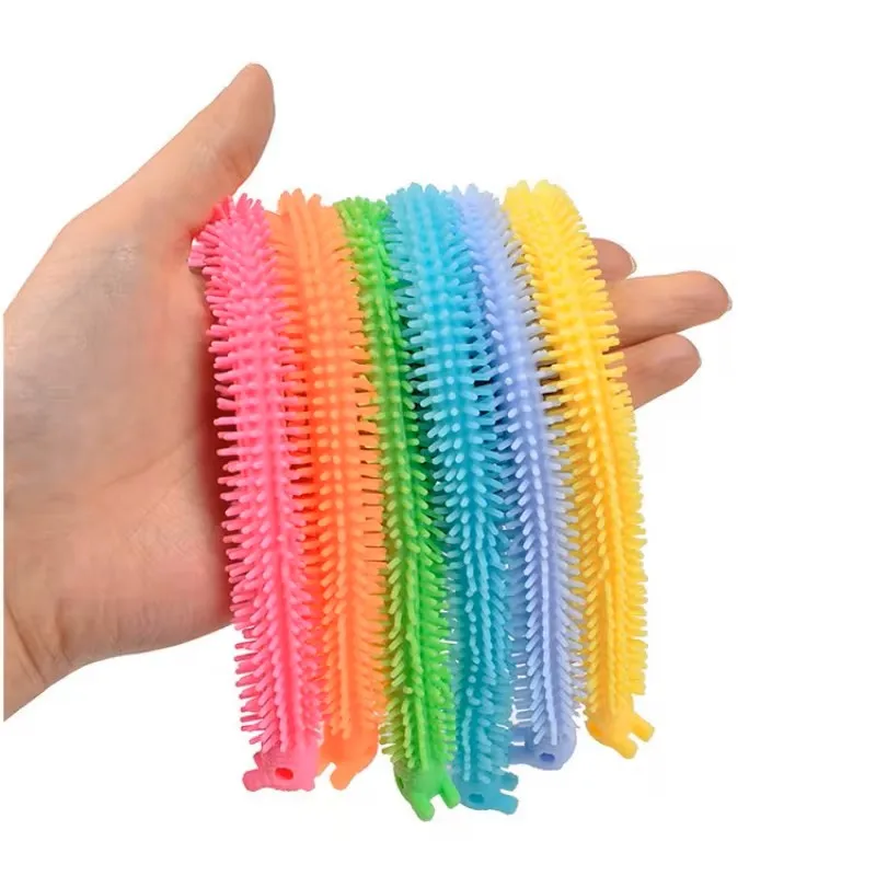 1-12PCS Alpaca Elastic Rope Violin Toy Long Noodles Elastic Toy Children\'s Stress Relief Toy Autism Toy Sensory Toy Gift Filler