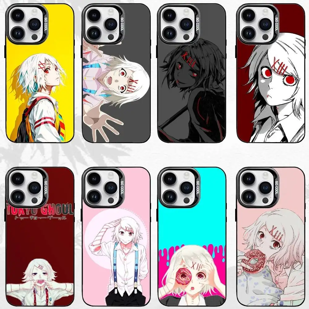 

J-Juuzou S-Suzuya Phone Case For iPhone17,16,15,14,13,12,11 Plus,Pro Max Black Matte Shockproof Cover
