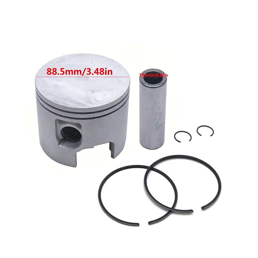 2704-826191T4 Piston Kit Std with Ring for Mercury 75-90-100HP Outboard Motor L3 L4 Pro 14470 Mariner 65-125HP 821896A6 826191T4