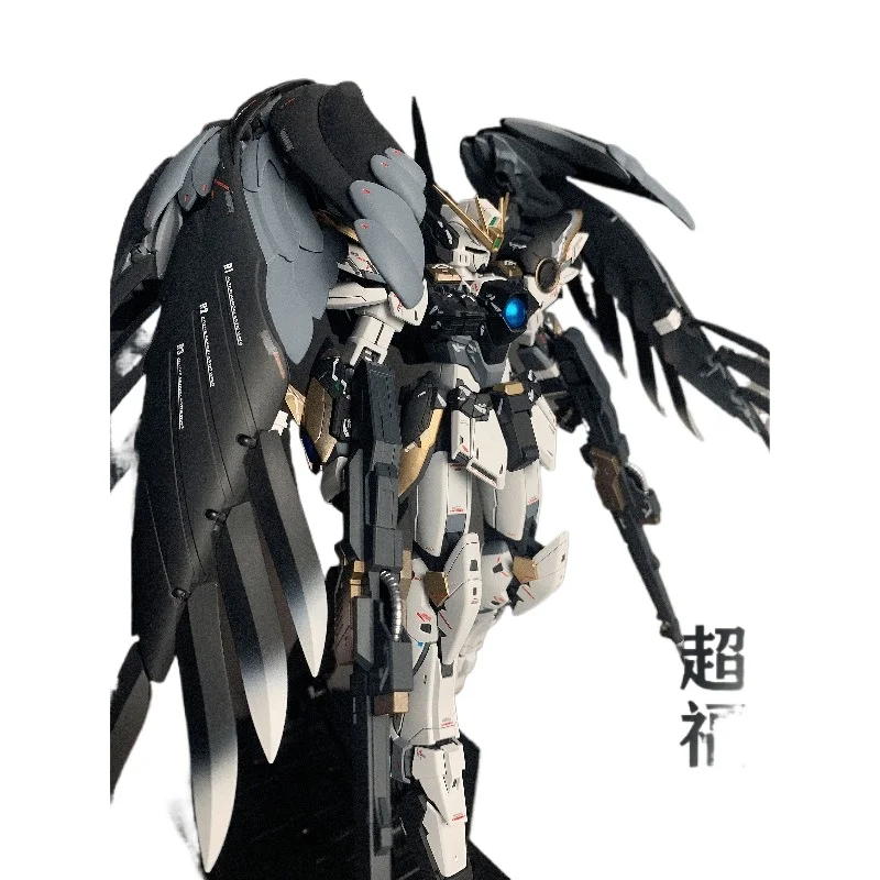 

Gundam finished product, Bandai model, MG flying wing, zero-type ka version, color-changing model, Black Swan Gundam