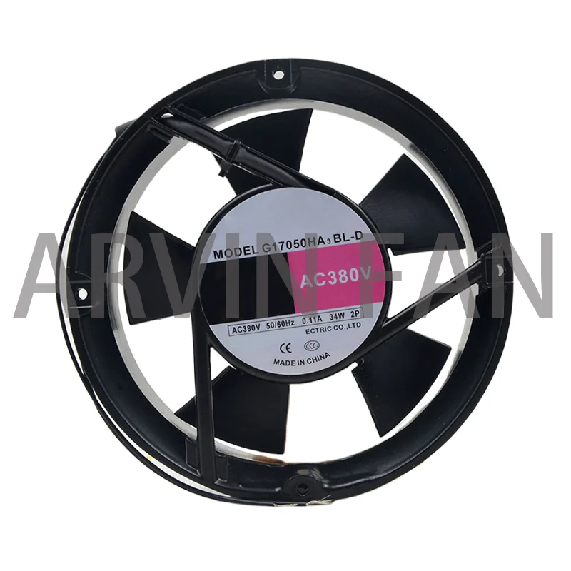 17CM G17050HA3BL-D AC380V 0.11A 34W Cooling Fan