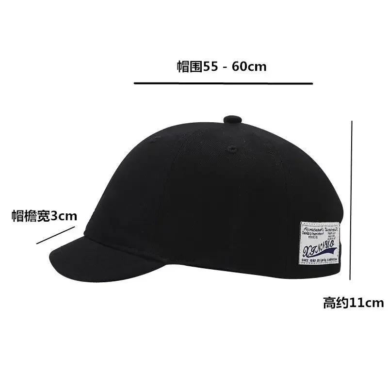 للجنسين قصيرة حافة قبعات البيسبول Snapback قبعة القطن قبعة النمط الياباني الصيف عارضة الشمس حماية قبعات لا تغطي الرأس بالكامل