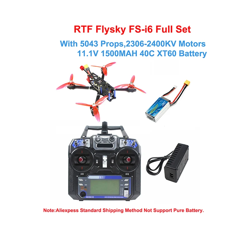 

DIY PNP BNF RTF 225 мм 5-дюймовый гоночный дрон FPV RC Quadcopter 3-4S с камерой Ratel 2 2306-2400kv Двигатель FS-i6 6-канальный передатчик
