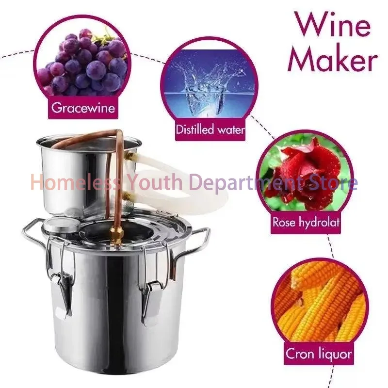 Home Use  Moonshine Still Beverage Wine Production Mini Stainless Steel Essential Oil Distiller