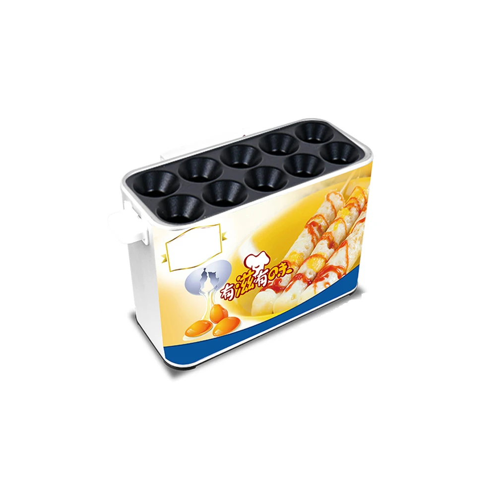 Wholesale Price Snacks Equipment Commercial Korean Egg Sausage Machine 10 Roll Egg Sausage Maker