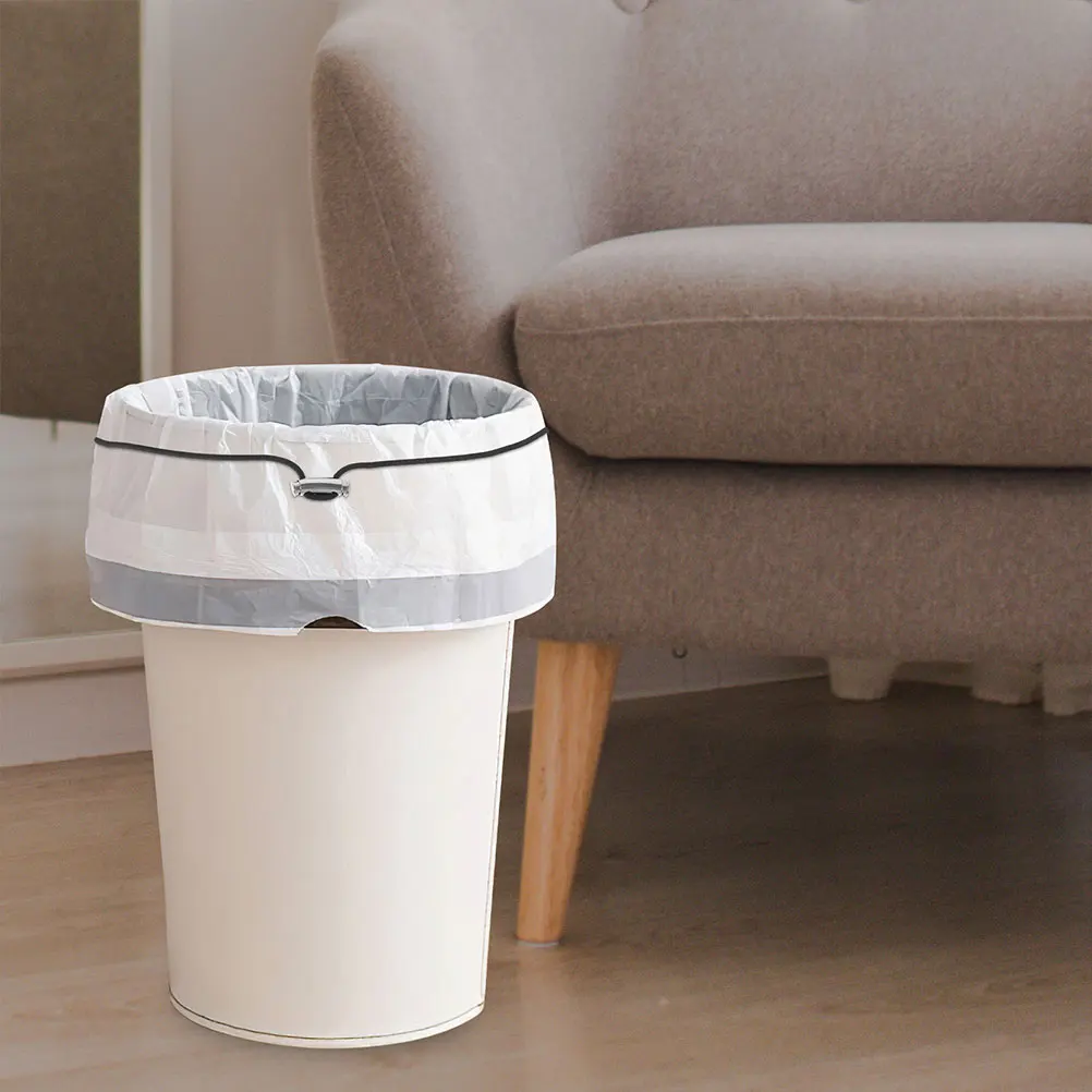 

4 Pcs Elastic Trash Can Bands Anti-slip Garbage Bag Holders Reusable Waste Bin Fasteners Adjustable Garbage Bin Band