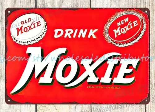 1pcs home decor collectibles 1950's Moxie metal tin sign