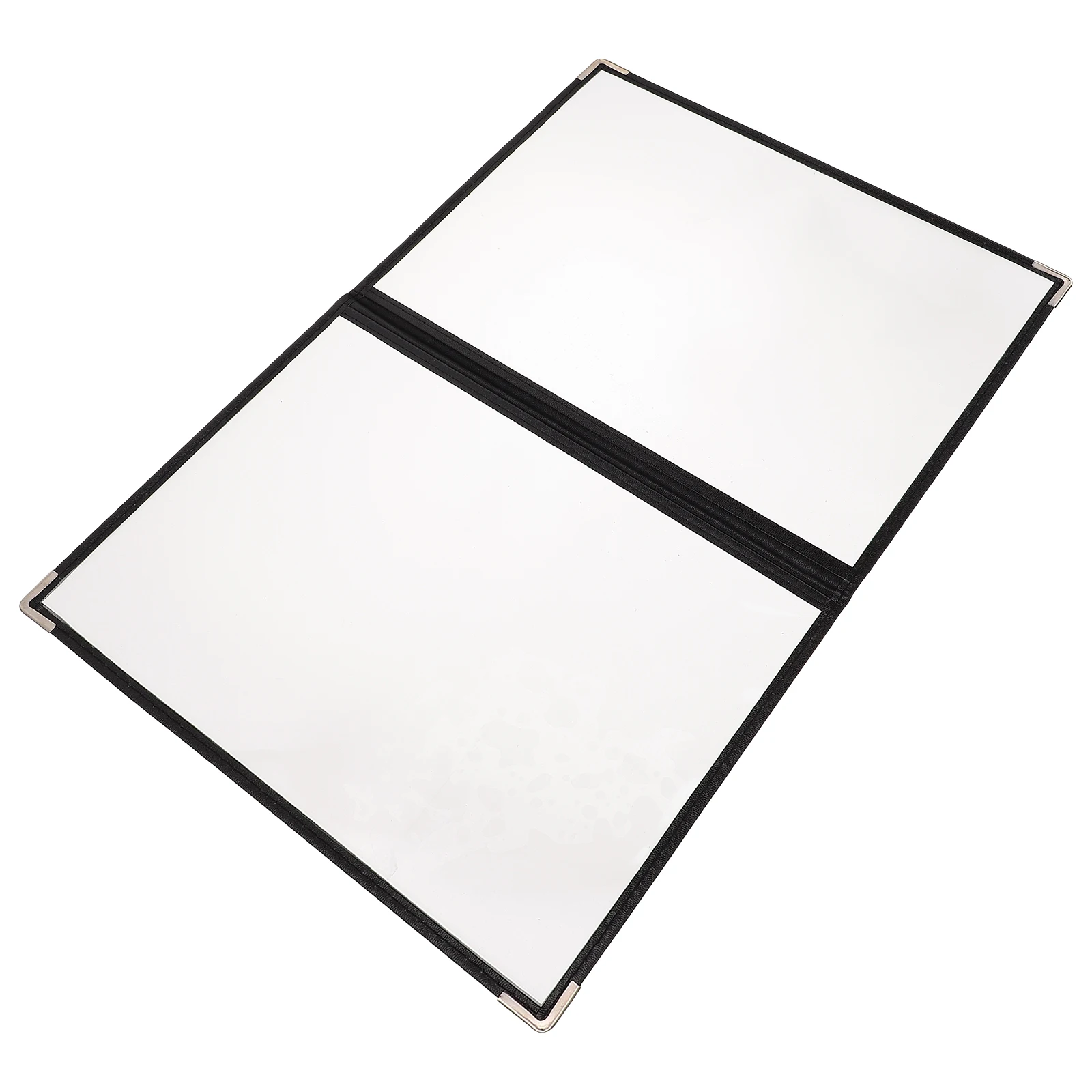 

1pc Pvc Menu Cover Binder Kitchen Recipe Folder Clear Portable Restaurant Planner Holder Exquisite Looseleaf Ring Case Shell