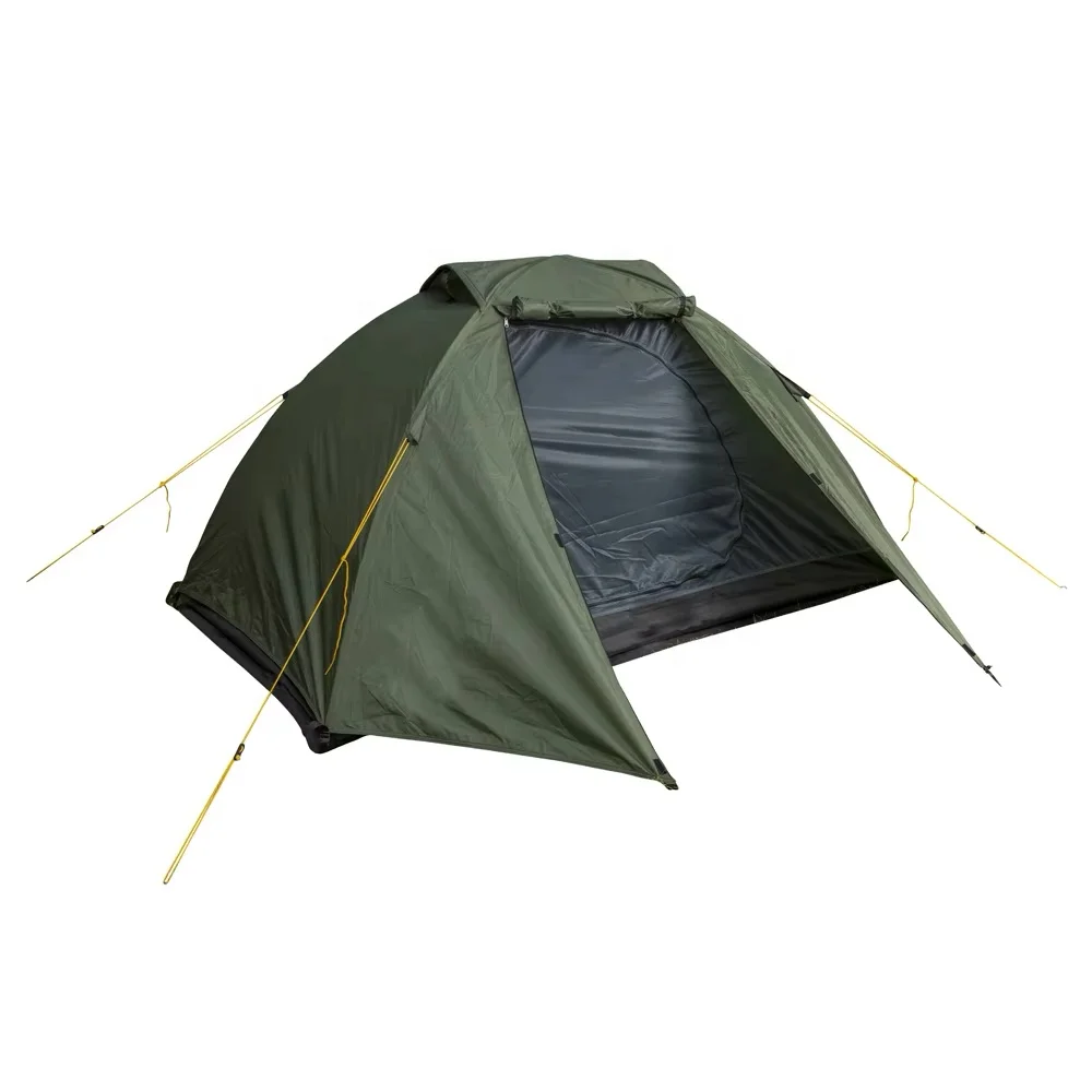 

Lightweight 2-Person Aluminum Dome Tent Waterproof and Durable for Summer Camping Made from Polyester Fabric