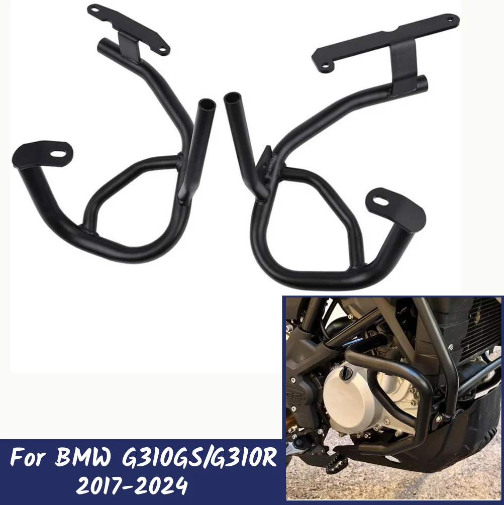 G310GS G310R Crash Bar Lower Engine Guard Frame Bumper For BMW G310 GS R 2017-2024 2023 Motorcycle Highway Falling Protection