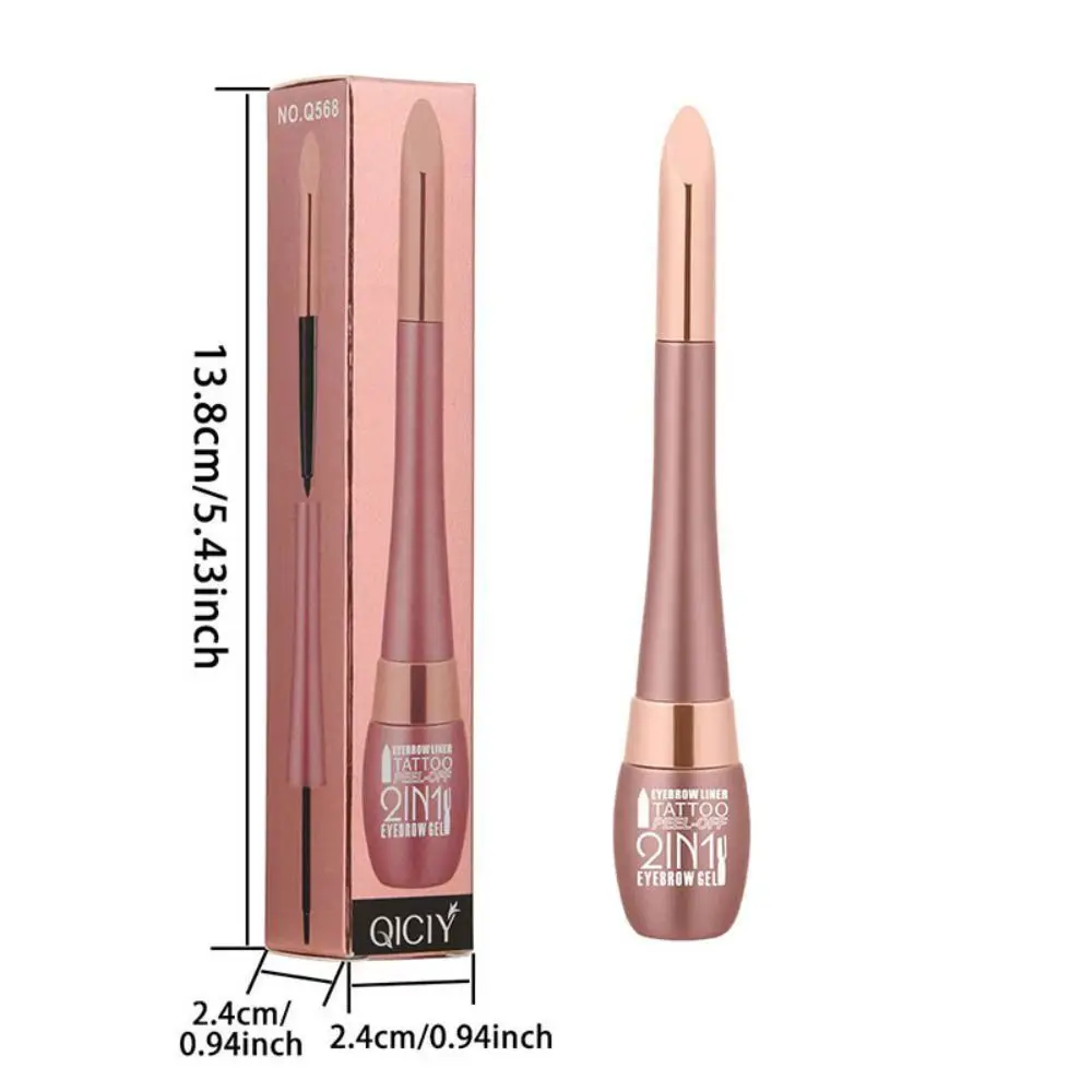 Waterdichte Tattoo Peel Off Brow Gel Wenkbrauwpotlood Set Blijvende Natuurlijke Look Tattoo Peel Off Wenkbrauw Pen Smudge-proof Wilde wenkbrauwen