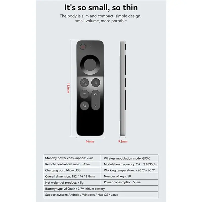 B86B W3 2.4G Wireless Air Mouse Keyboard Smart Voice Remote Control Infrared Learning for Android TV Projector PC