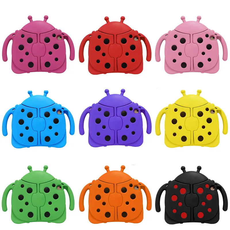 For Samsung Galaxy Tab3 8.0 Inch SM-T310 T311 T315 Kids Shockproof Cute Beetle Pattern Protective Case With Stand Tablet Cover