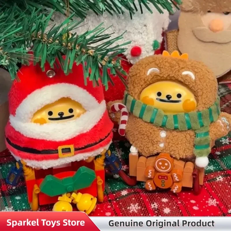 

Genuine Bearisbug Winter Train Series Blind Box Cute Vinyl Plush Pendant Trendy Ornaments Mystery Box Toys Christmas Gifts