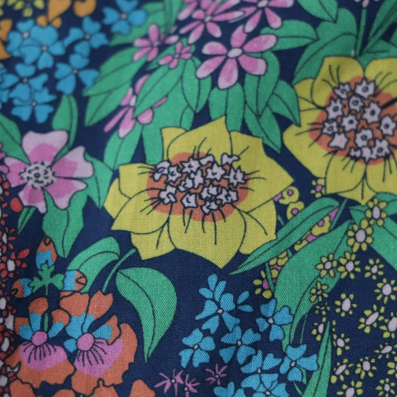 1-10M Margaret Floral 100% Cotton 80S Like Liberty Fabric Digital Printing For Sewing Cloth Dresses Skirt Kids Designer Fabrics