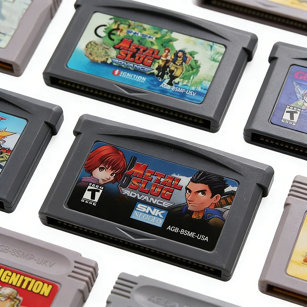 Cartucho de Videojuego de 32 Bits para Consola GBA, Serie de Juegos de Disparos Metal Slug Advance, Versión en Inglés para EE. UU./Europa