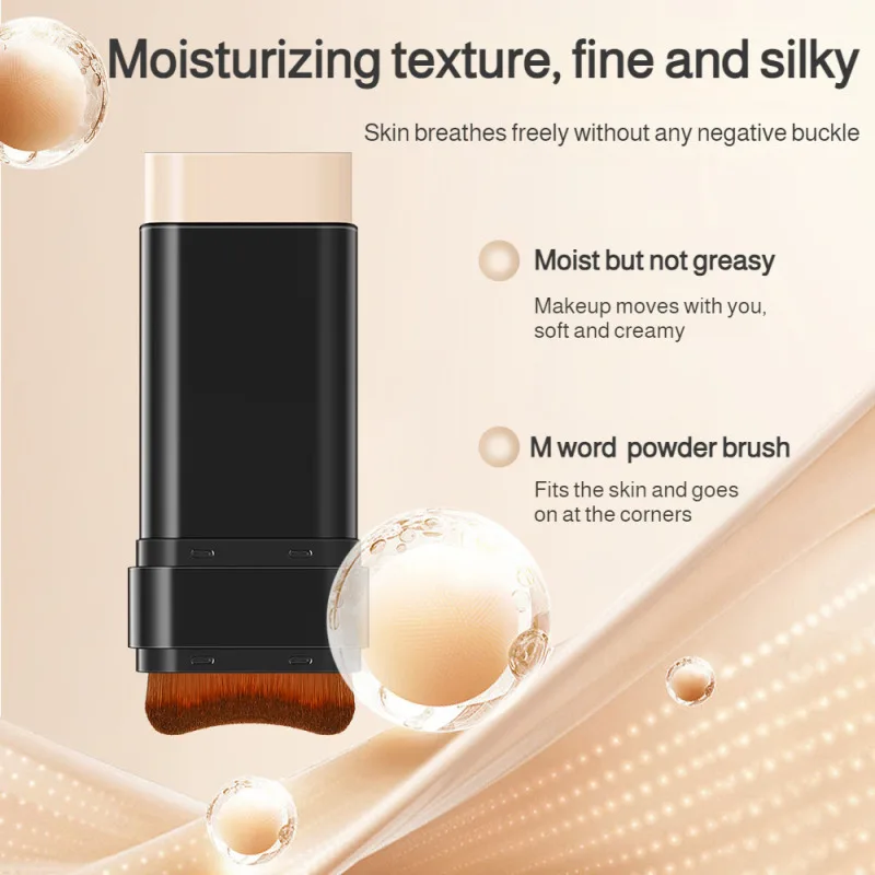 كريم أساس مرطب سريع لإزالة المكياج مع رطوبة طويلة، تغطية كاملة خفيفة الوزن للبشرة الخالية من العيوب