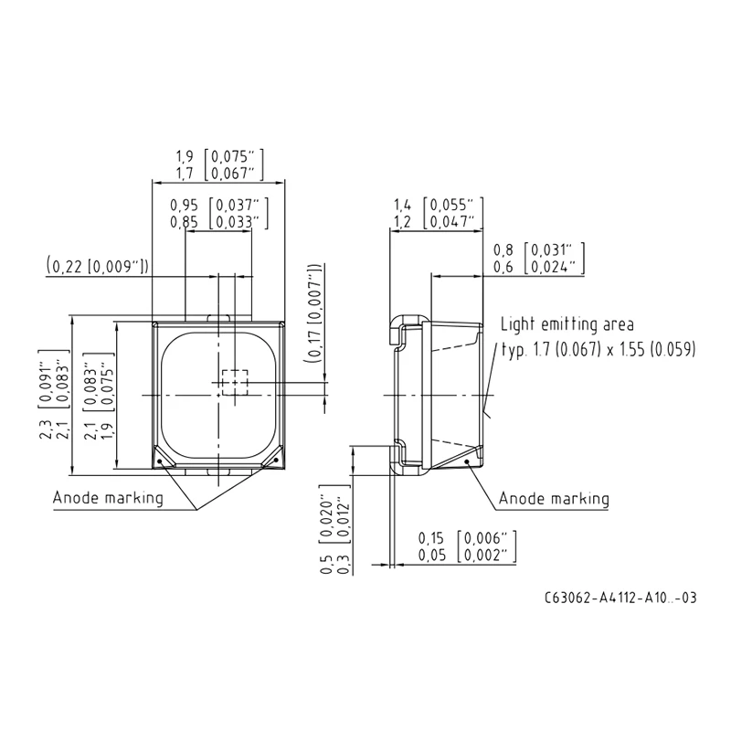 20 piezas LWMVSG LW MVSG blanco SMD LED 21 +