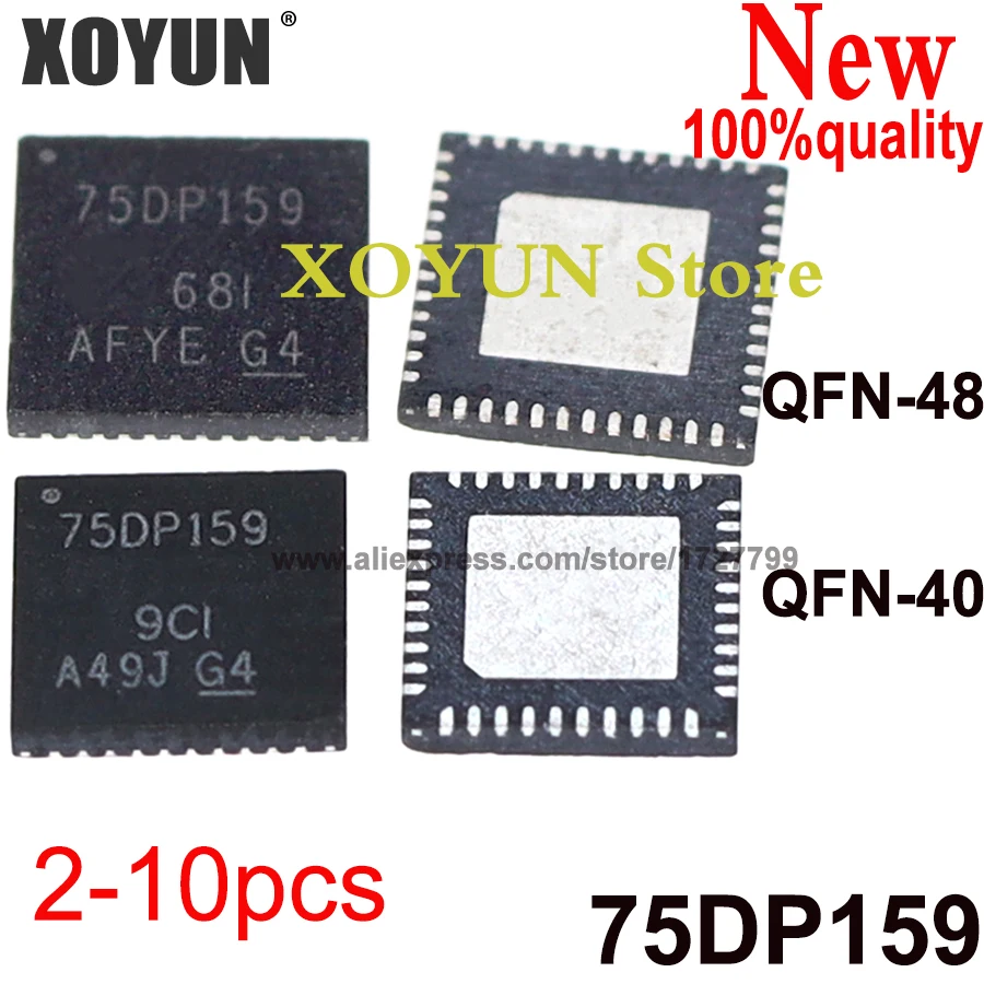 

(2-10piece)100% New SN75DP159RSBR SN75DP159RGZT SN75DP159 75DP159 5mm*5mm 7mm*7mm QFN-40 QFN-48