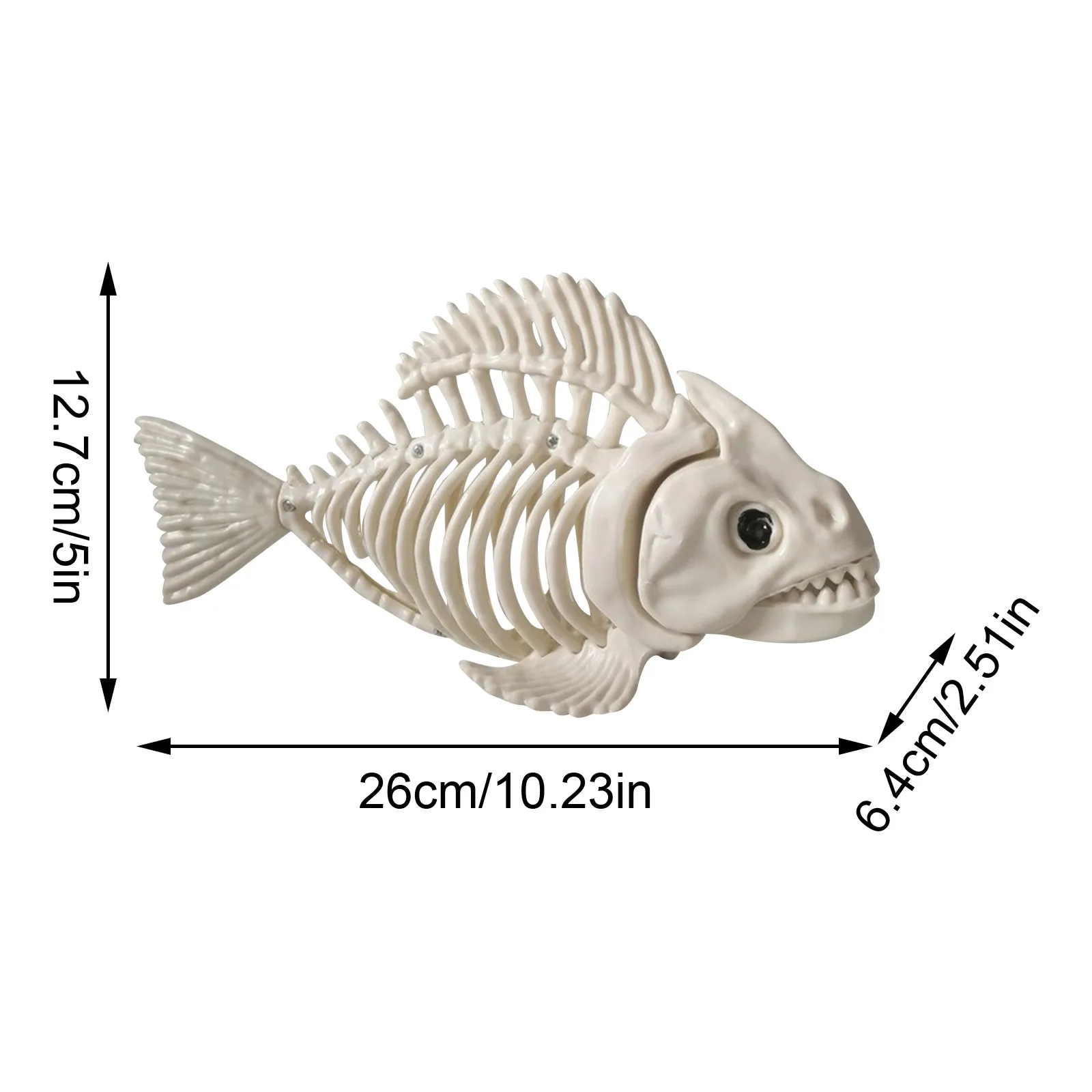 Halloween Fish Skeleton Sculpture Animal Bones Model For Living Room Bedroom Desk Top Fish Bone Sculpture Table Decoration