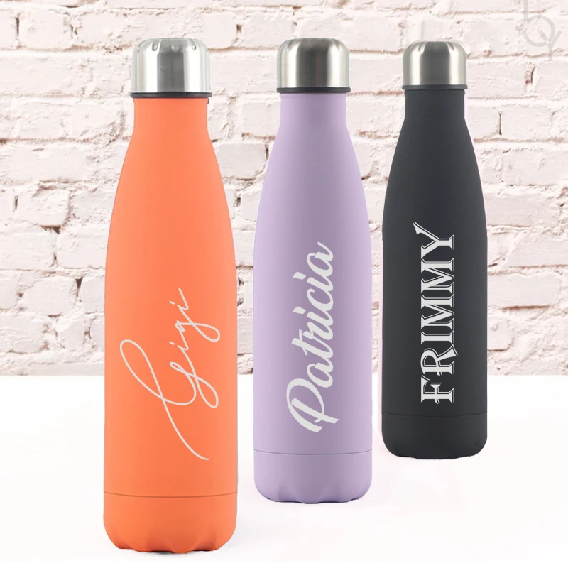 

Personalized Water Bottle 500ml Thermos Water Bottle Sports Water Bottle, Christmas Gift, Bridesmaid Tumblers, Wedding Gifts