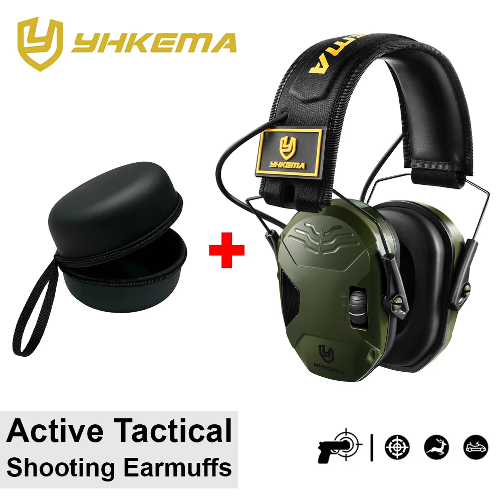 Earmuffs Active Headphones for Shooting Electronic Hearing Protection Ear Protect Noise Reduction Hunting Headphone