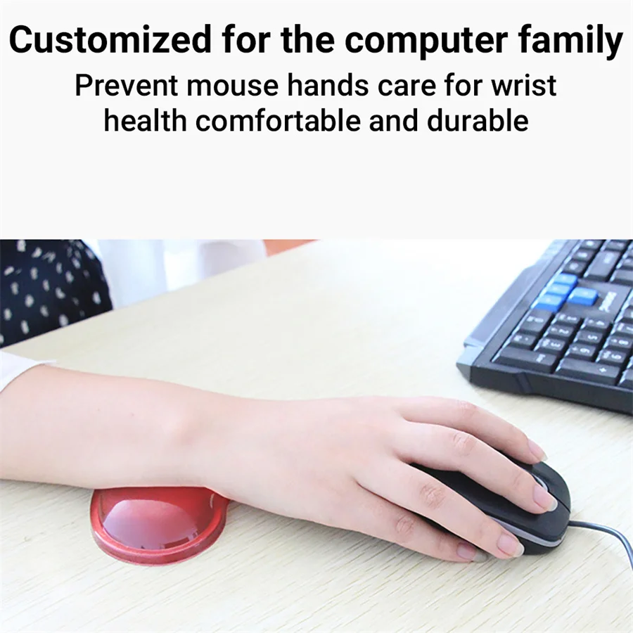 Quality Wavy Comfort Gel Computer Mouse Hand Wrist Rests Support Cushion Pad,Fashion Silicone Heart-shaped Wrist Pad