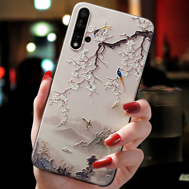 3D Flower Relief Silicone Case for Oneplus Nord CE 2 Lite 5G Cover Emboss Soft Bumper for One Plus Nord N20 SE N30 CE 3 Lite 2T